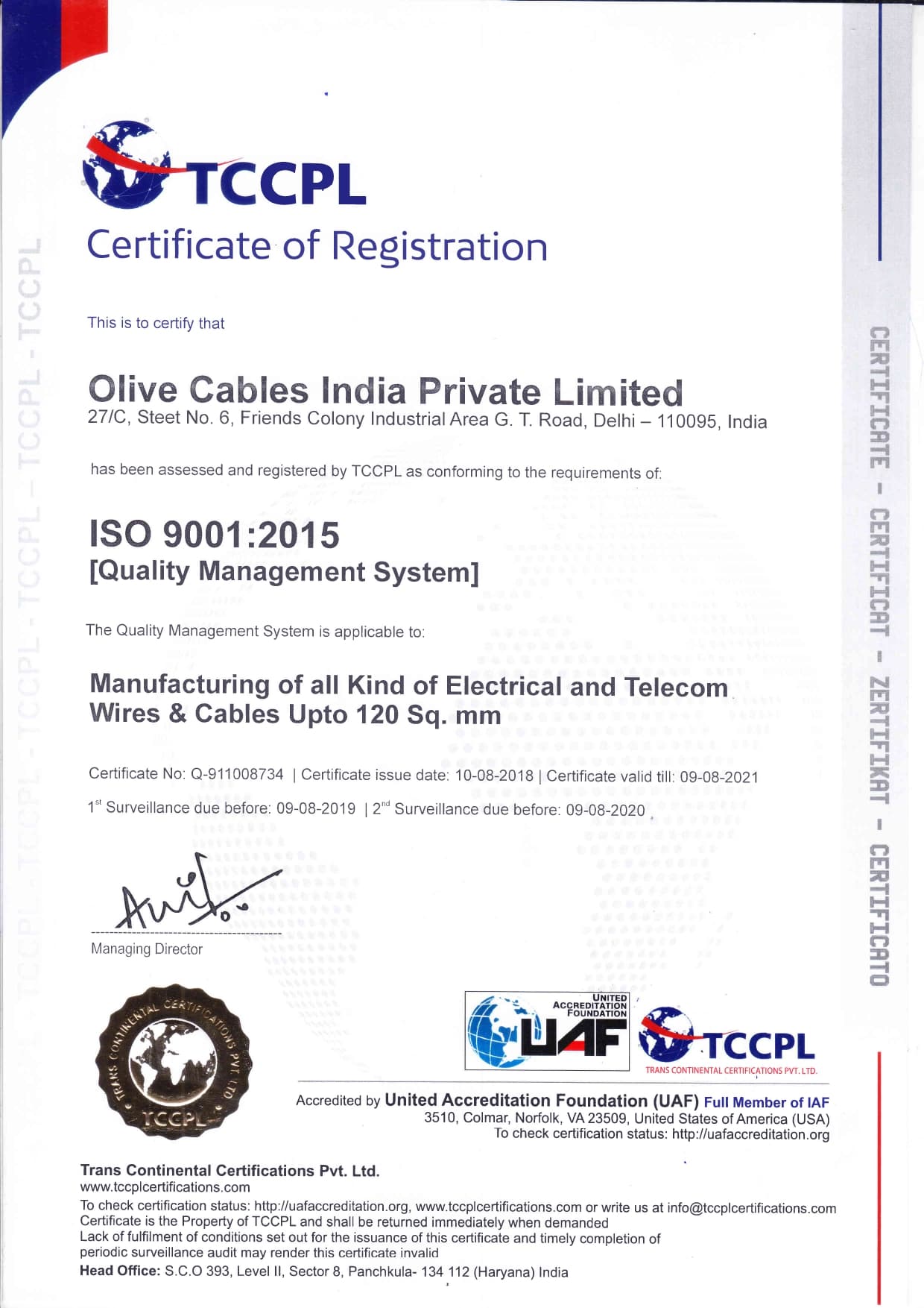 Quality Management ISO 9000:2015